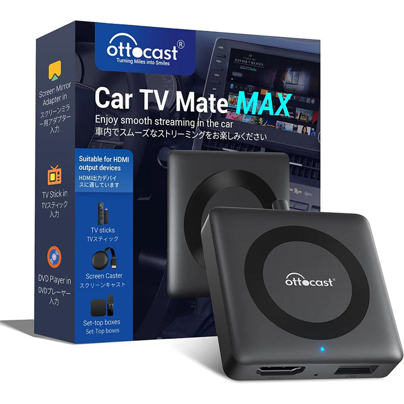 CarTvMate Maxのパッケージと本体イメージ