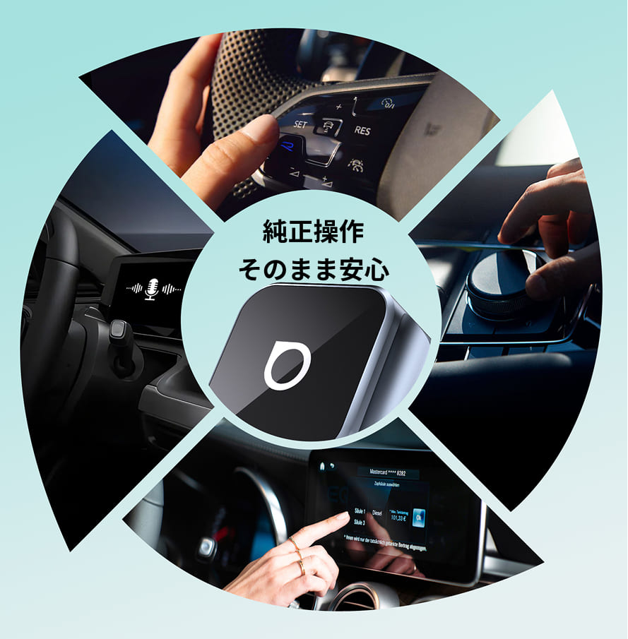超ミニCube3.0接続後の純正操作イメージ