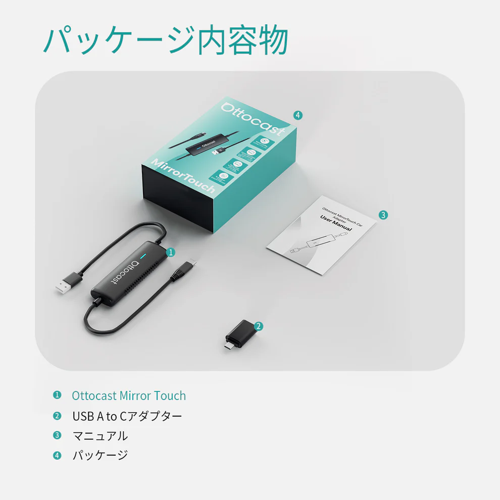Mirror Touchの標準パッケージ内容