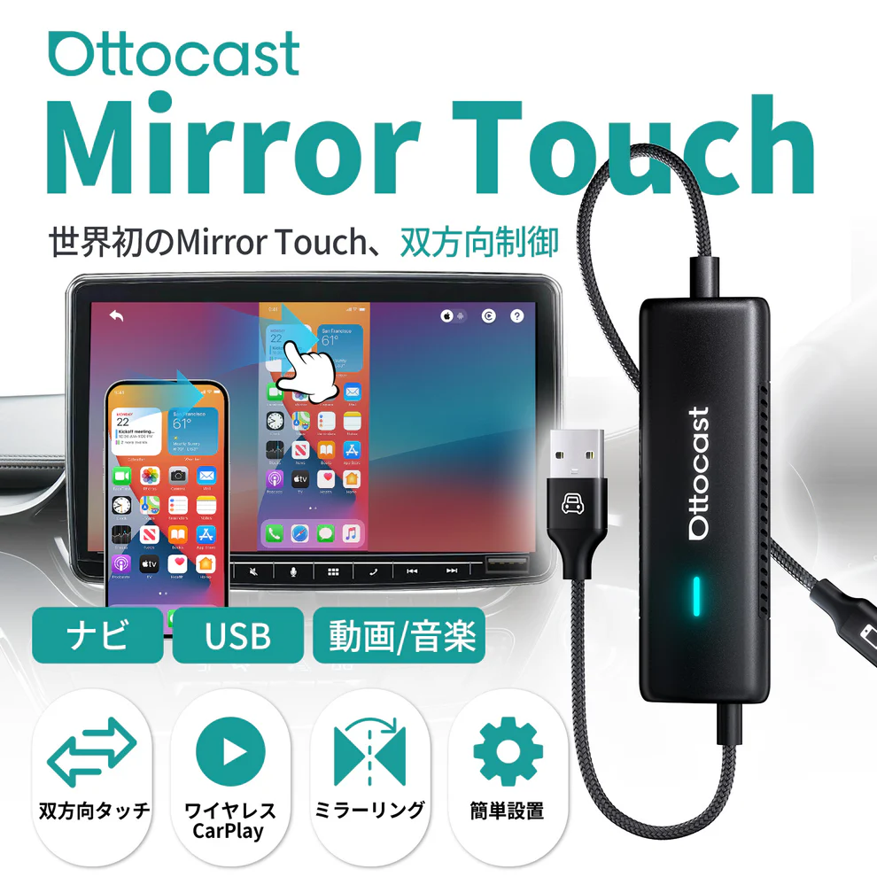 Mirror Touchの主な仕様と機能イメージ