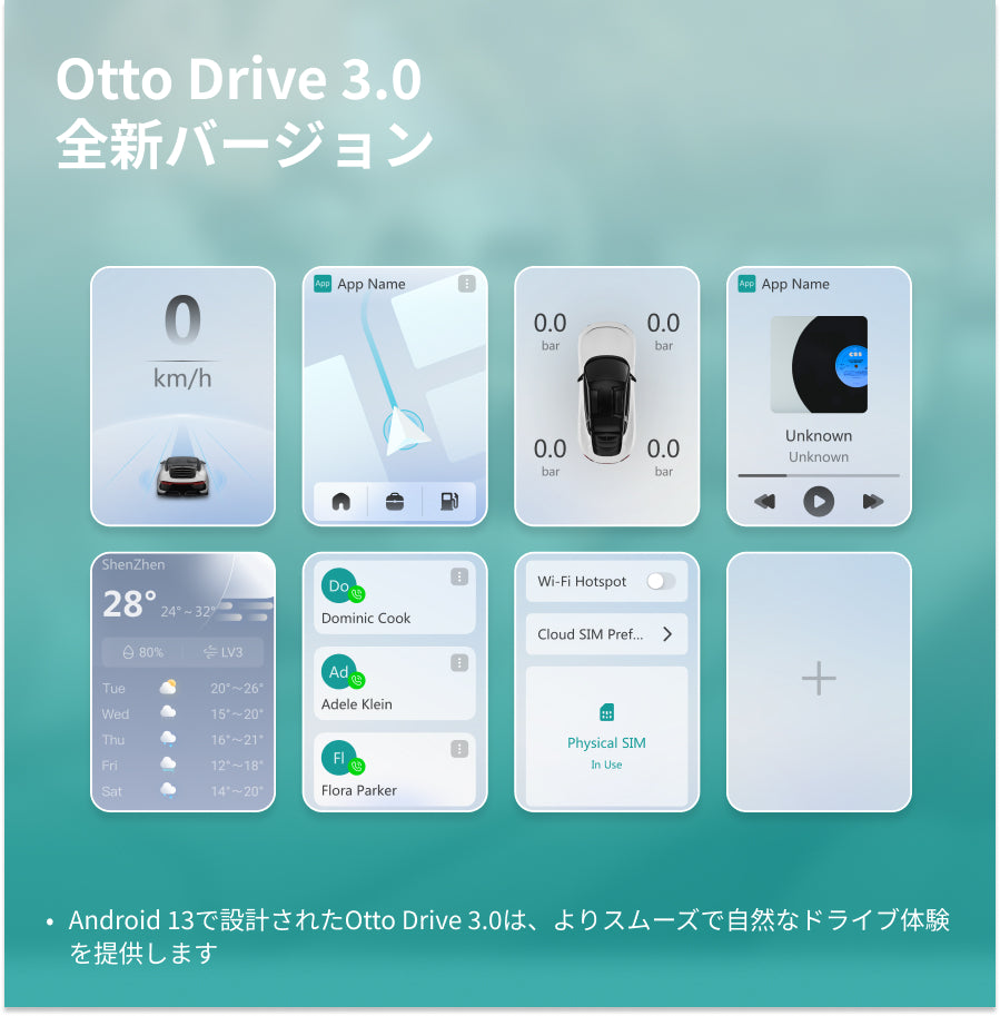 OttoDrive 3.0のホーム画面イメージ
