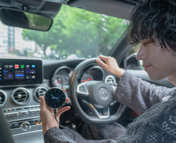 OTTOAIBOX P3を車内で接続して使うイメージ