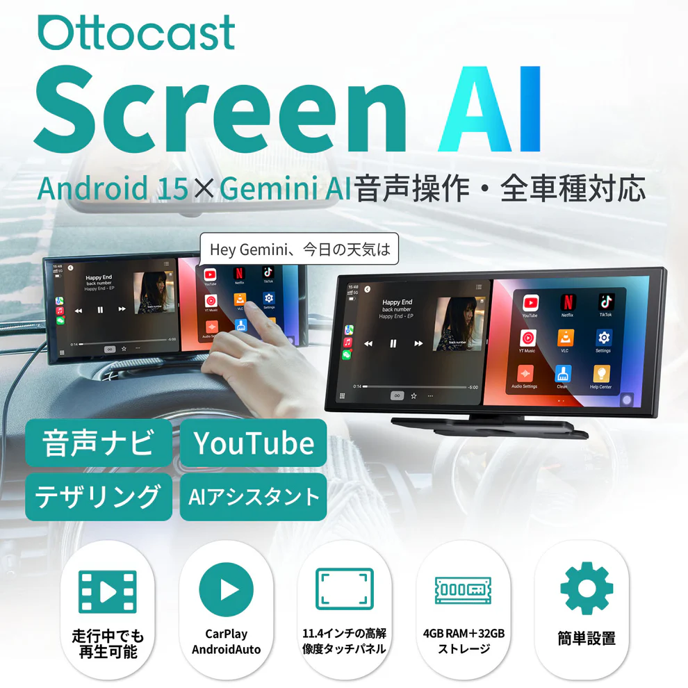 Screen AIの主な仕様と機能イメージ