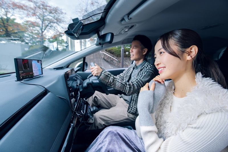 Screen Flowを車内に設置したイメージ