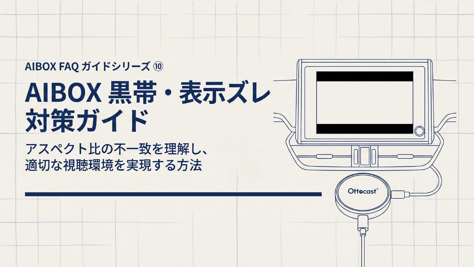AIBOX 黒帯と表示ズレ対策ガイドの表紙